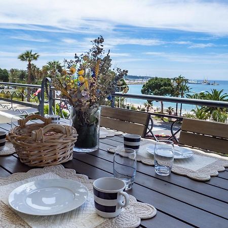 Cannes Croisette Superbe 3P Front De Mer Eksteriør billede