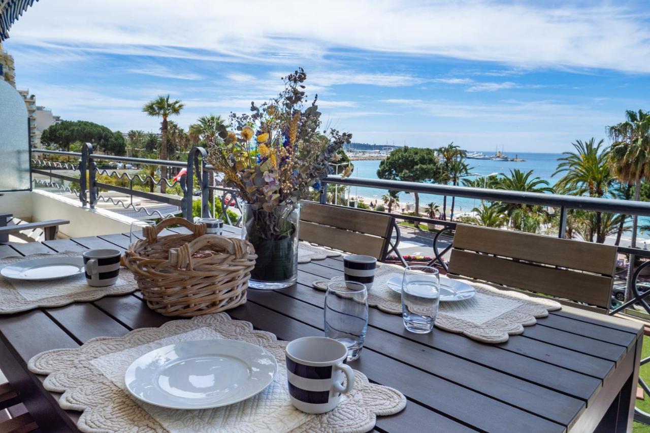 Cannes Croisette Superbe 3P Front De Mer Eksteriør billede